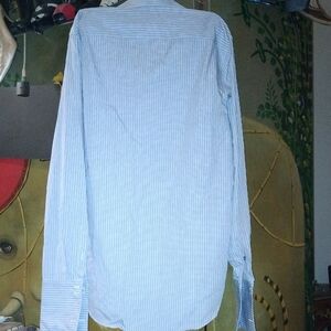 Kenneth Cole Light Blue Checkered Shirt